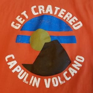Capulin Volcano, NM Men's Orange Tshirt XL